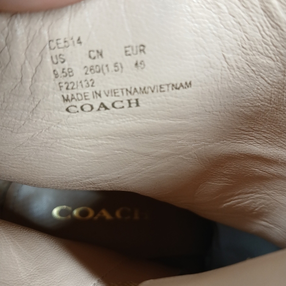 NEW Coach Iona Womens Suede Tan Platform Ankle Boots #1297 - Picture 14 of 16